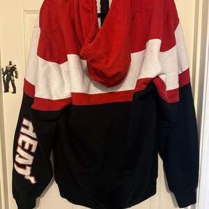 Miami Heat Colorblock Hoodie Red Black White - Size L - NBA Basketball Fan Gear